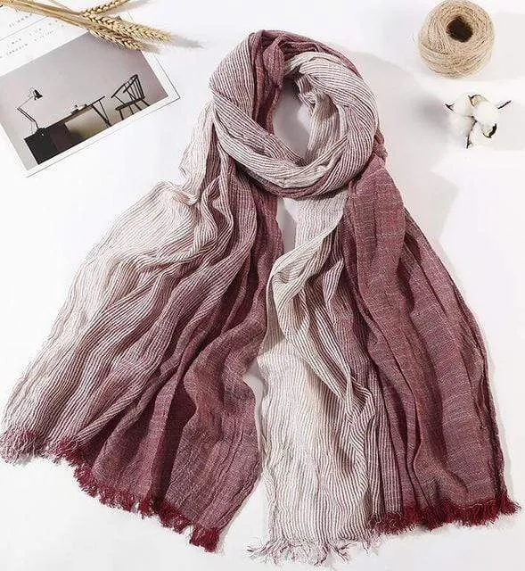 100% Cotton Large Literature Scarves