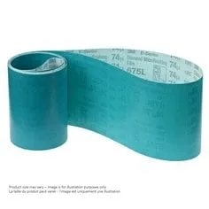 3M™ Diamond Microfinishing Film Belt 675L, 74 Mic 6MIL, Teal, 1 in x 64
in