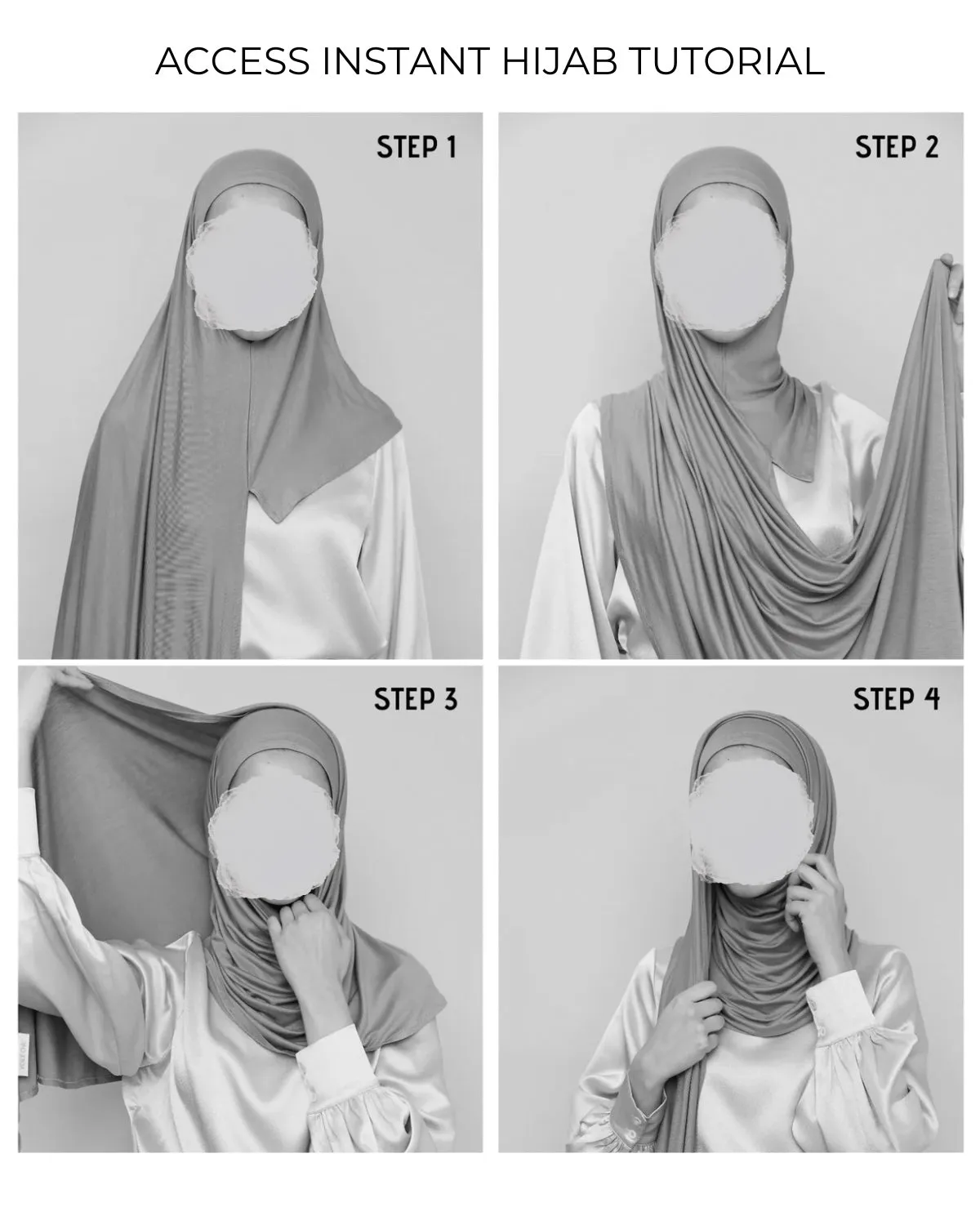 Access Instant Jersey Hijab - Purple