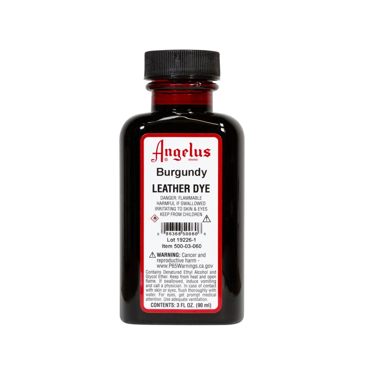 Angelus Leather Dye 3 fl oz (88.7 ml) - Burgundy