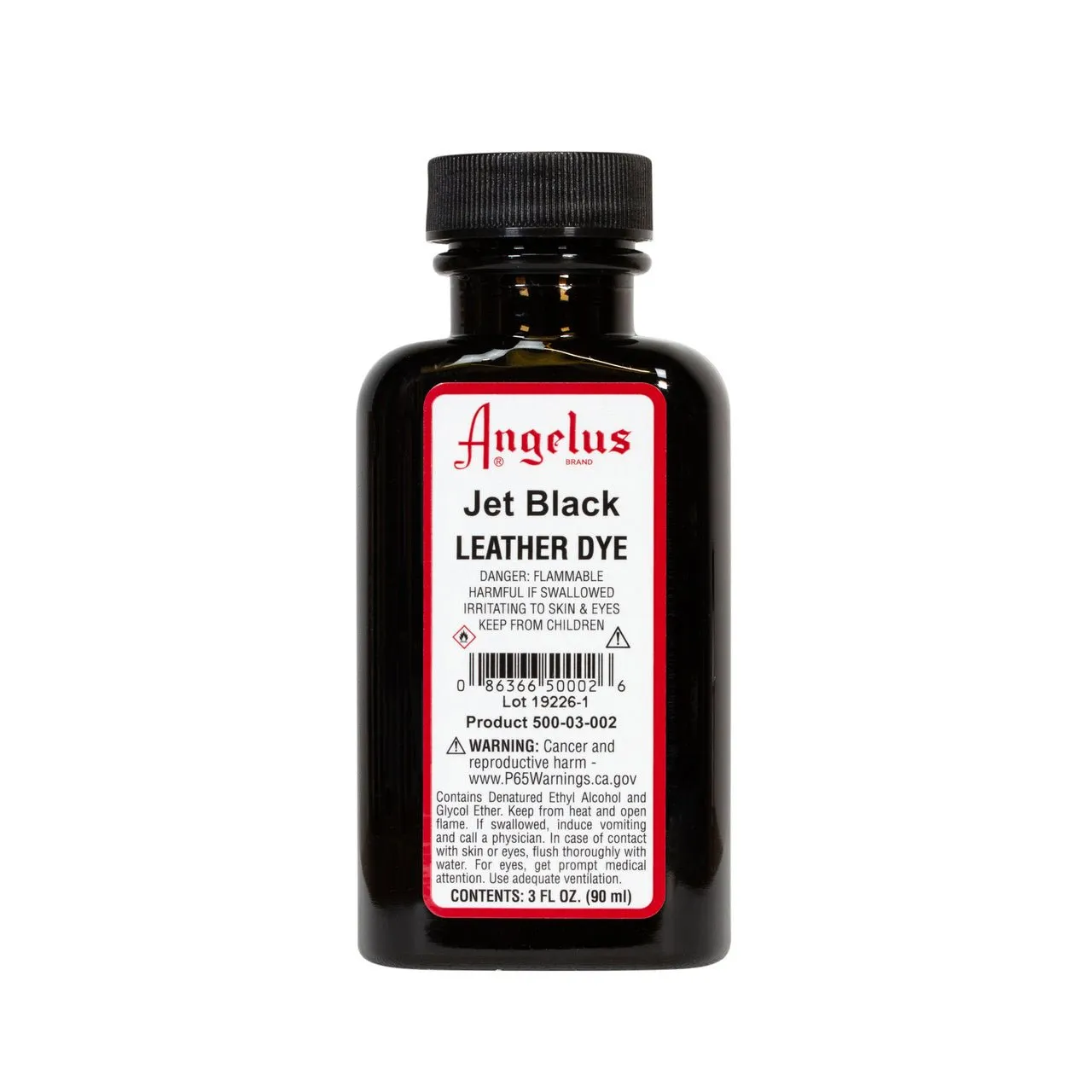 Angelus Leather Dye 3 fl oz (88.7 ml) - Jet Black