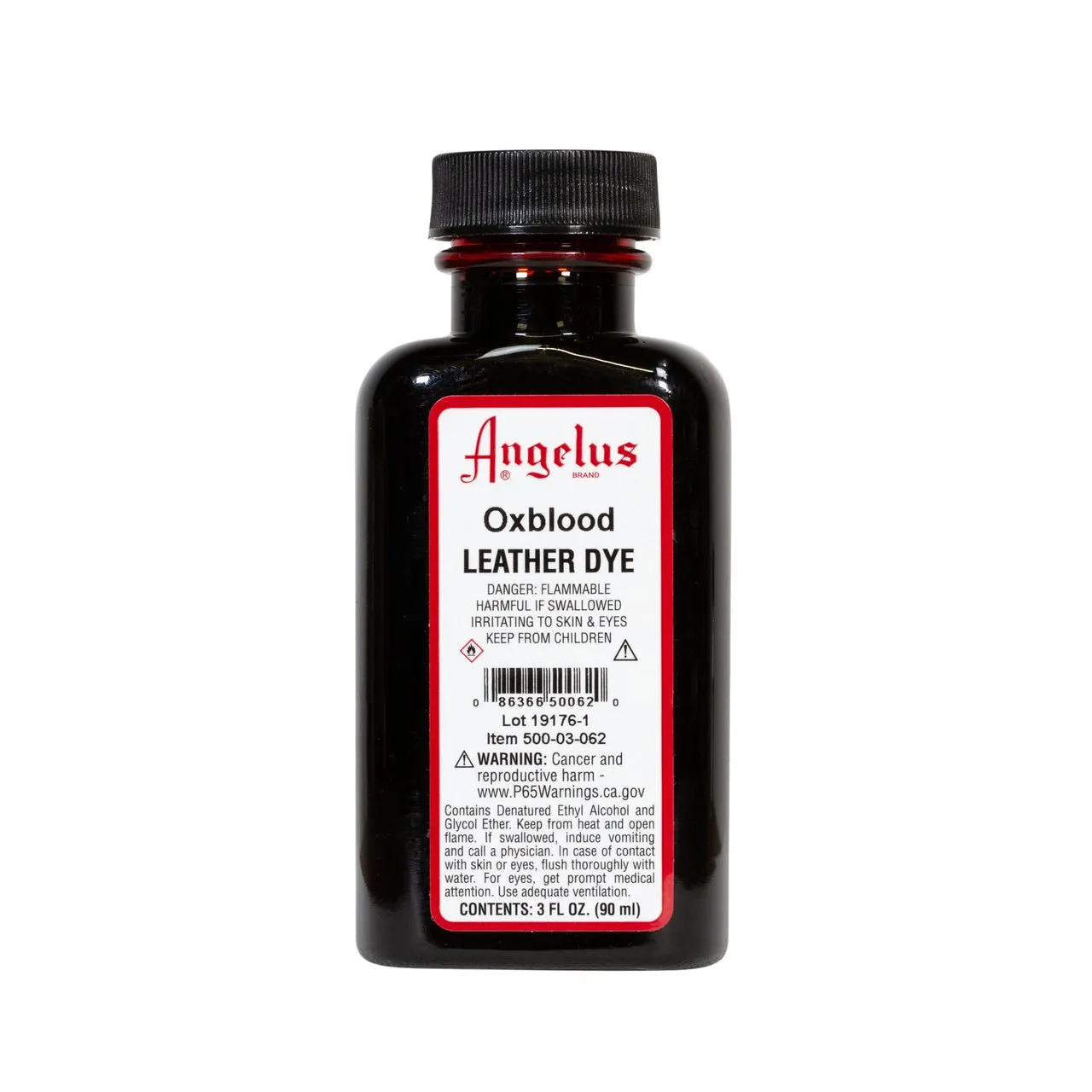 Angelus Leather Dye 3 fl oz (88.7 ml) - Oxblood