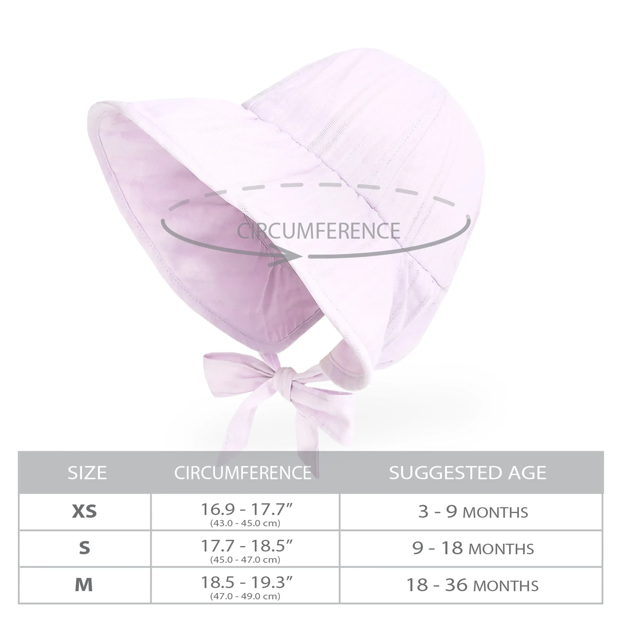 Baby Wide Brim Floppy Sun Bonnet Lacy Victorian Hat | Lavender