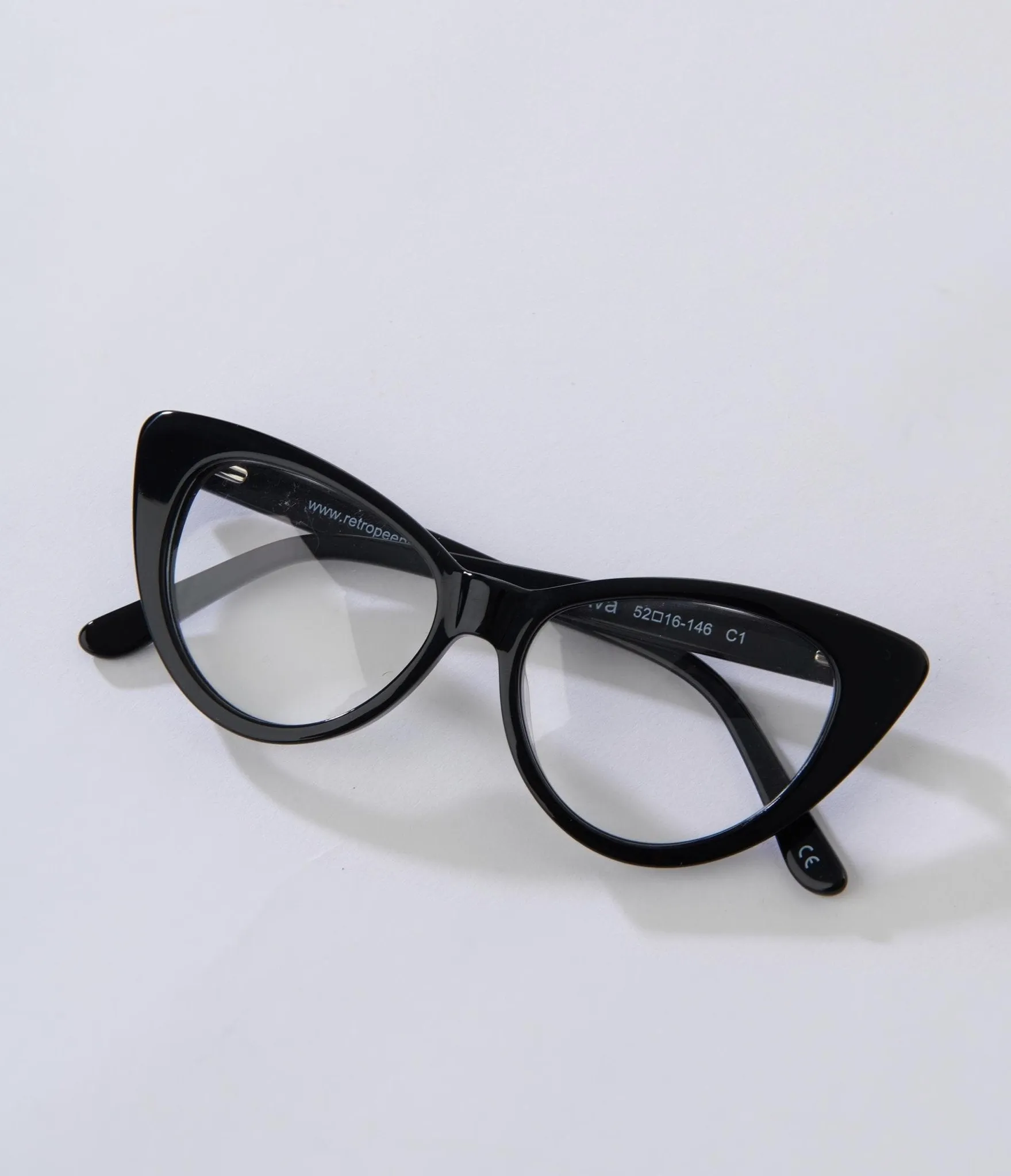 Black Rimmed Cat Eye Glasses