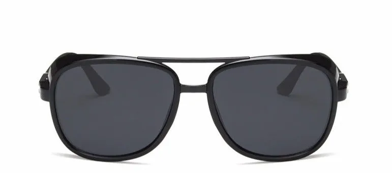 Black Tony Stark Style Aviator Sunglasses