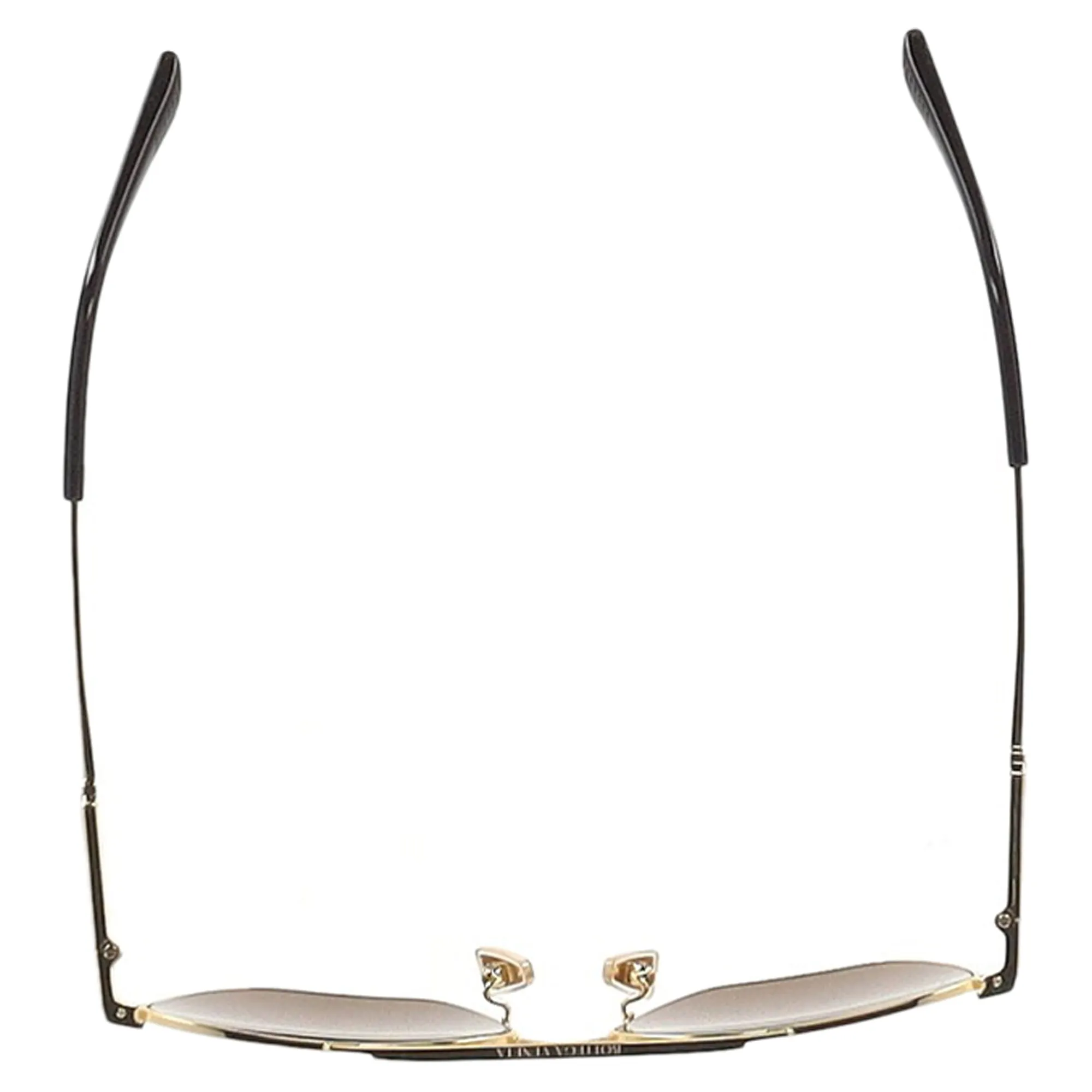 Bottega Veneta BV1236S Rimmed Aviator Sunglasses in Gold Metal