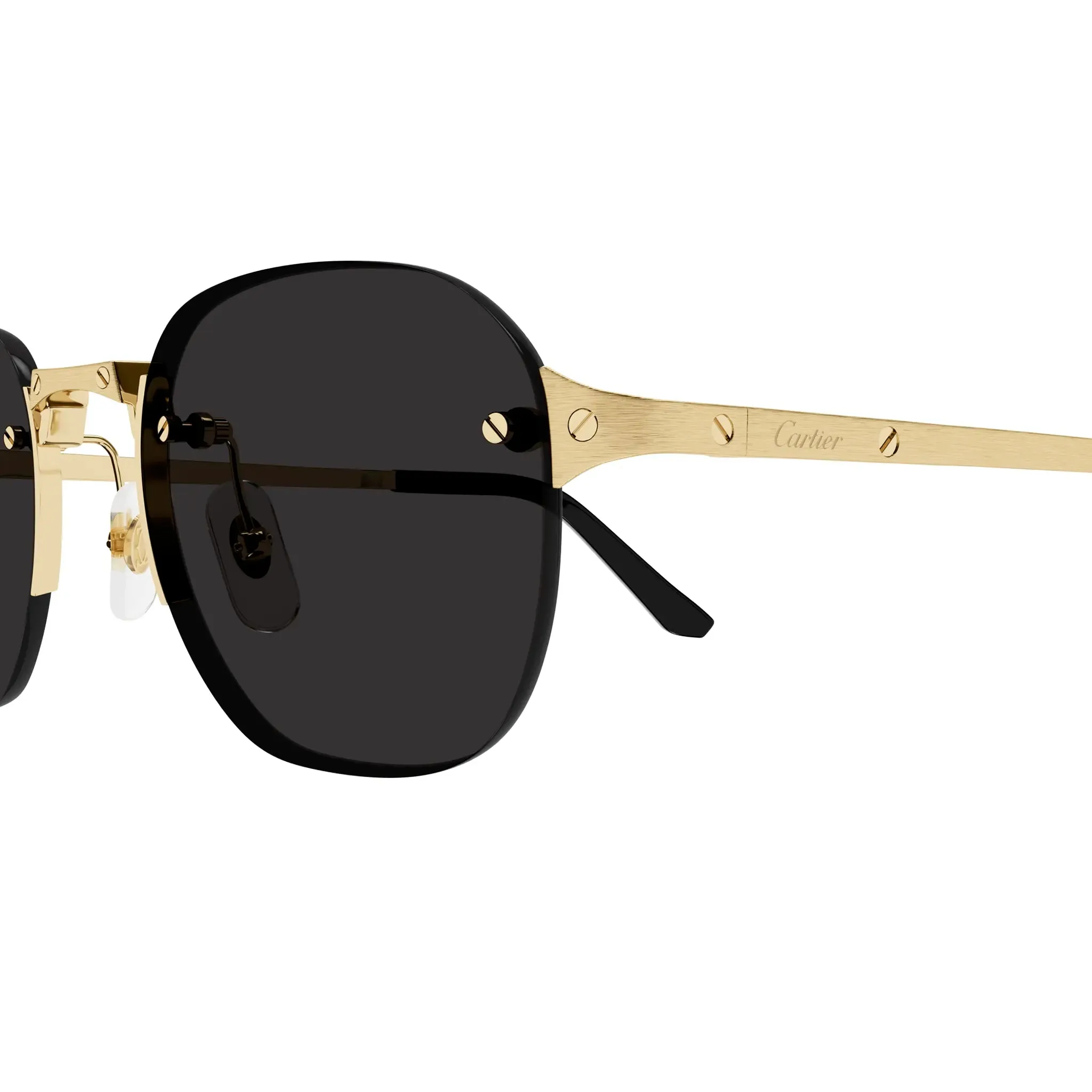 Cartier Eyewear CT0459S-001 Gold Grey Sunglasses