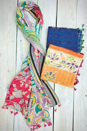 Cotton Kantha Scarves