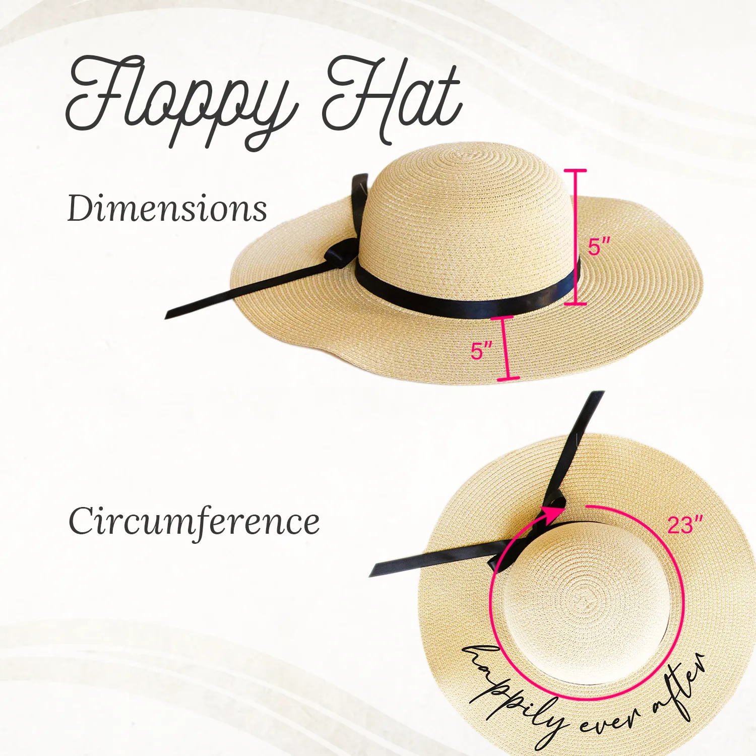 Custom Date Floppy Hat