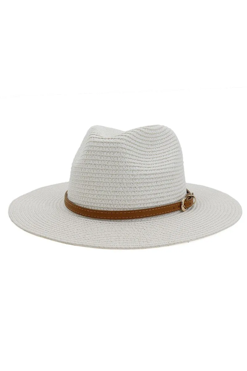 DANDY BELT SUMMER FLOPPY PANAMA HAT