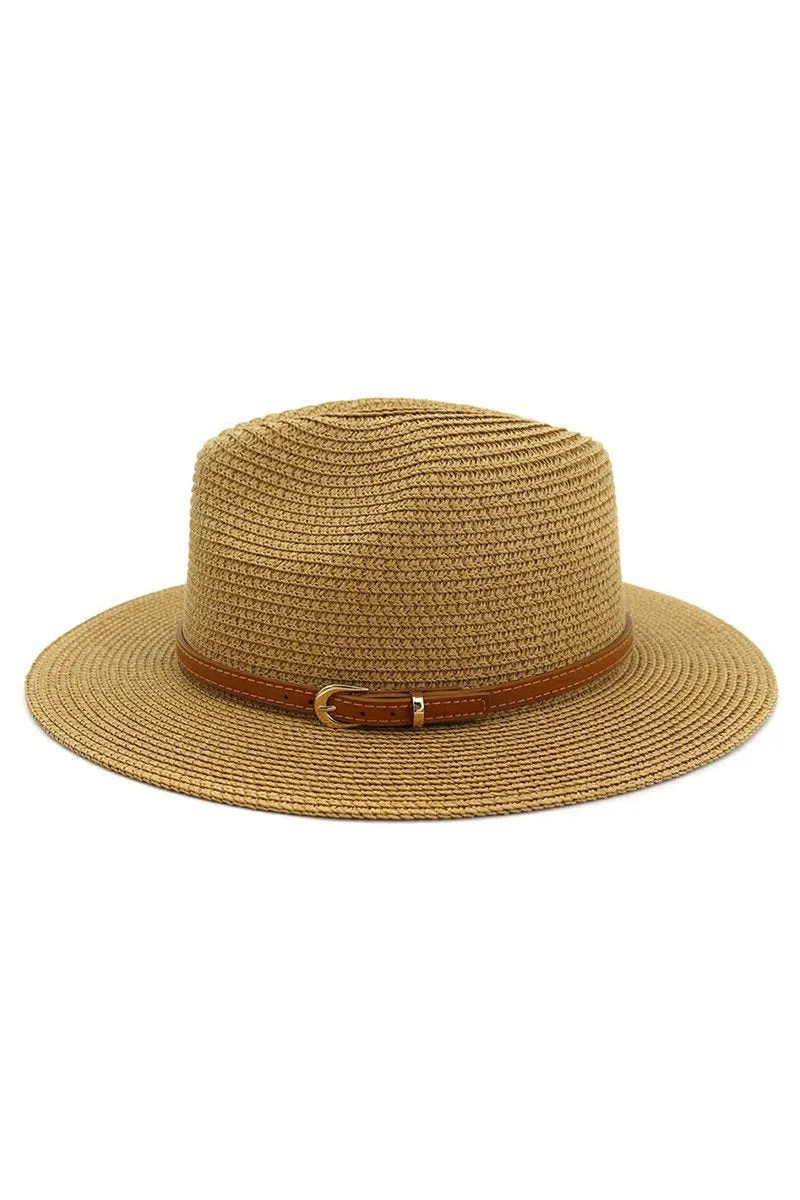 DANDY BELT SUMMER FLOPPY PANAMA HAT