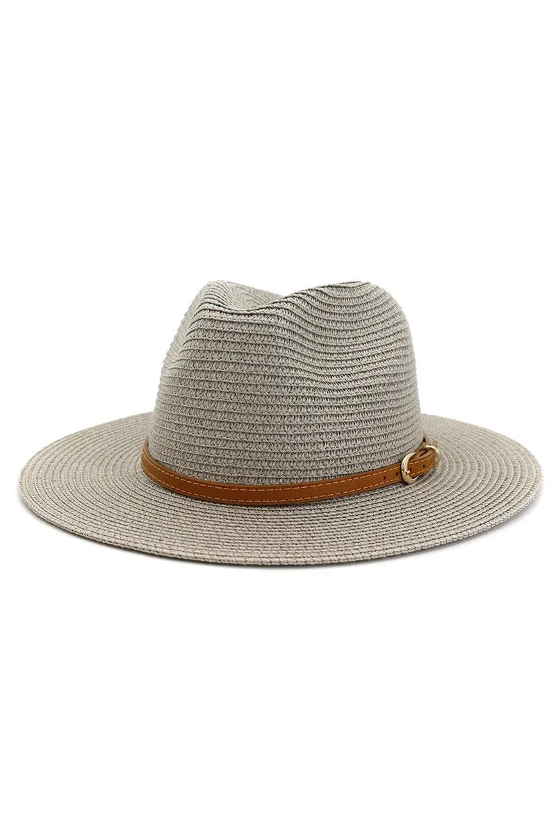 DANDY BELT SUMMER FLOPPY PANAMA HAT