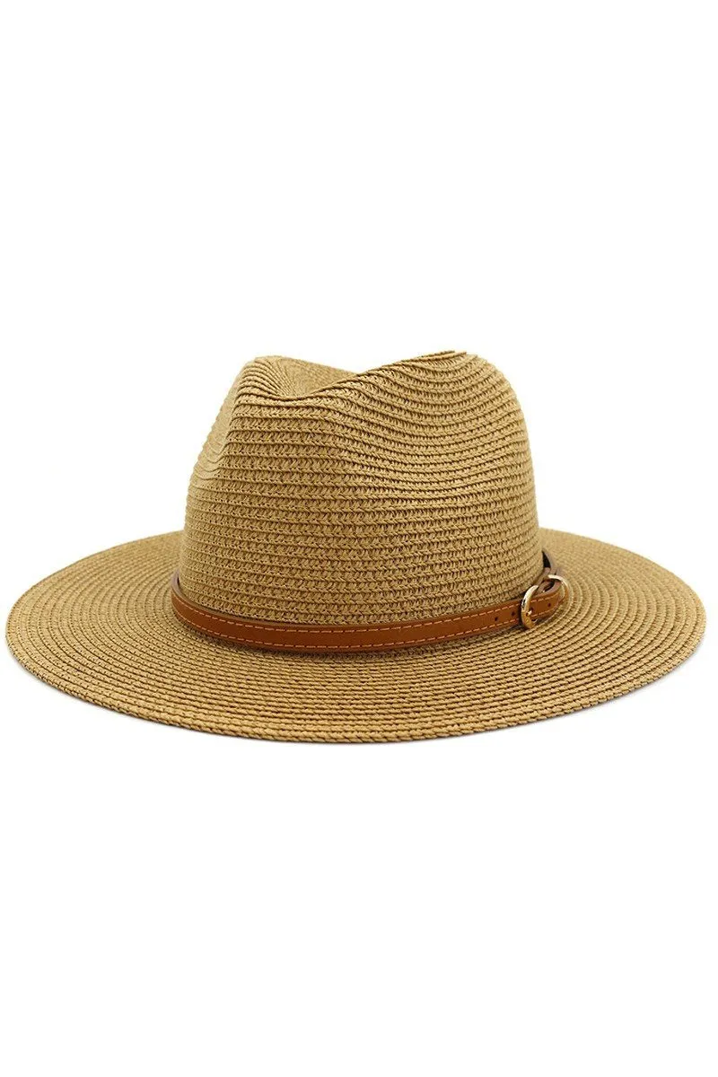 DANDY BELT SUMMER FLOPPY PANAMA HAT