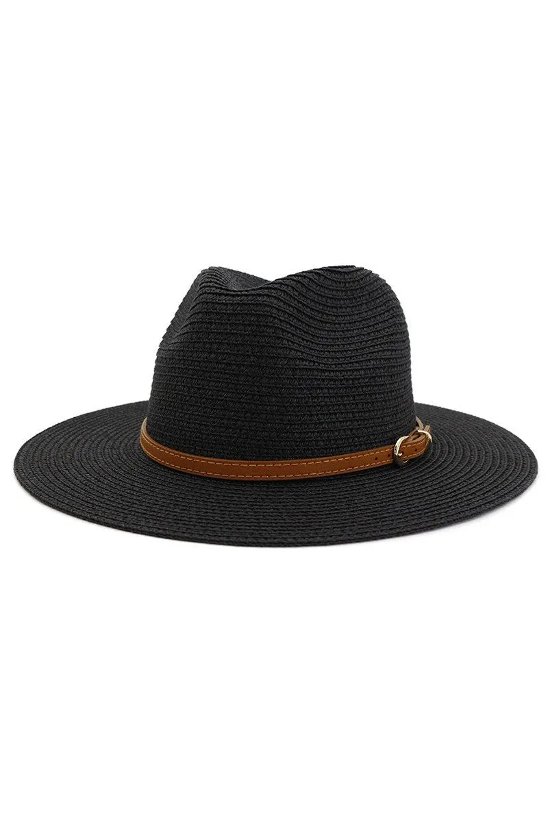 DANDY BELT SUMMER FLOPPY PANAMA HAT