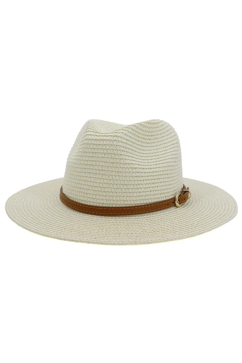 DANDY BELT SUMMER FLOPPY PANAMA HAT