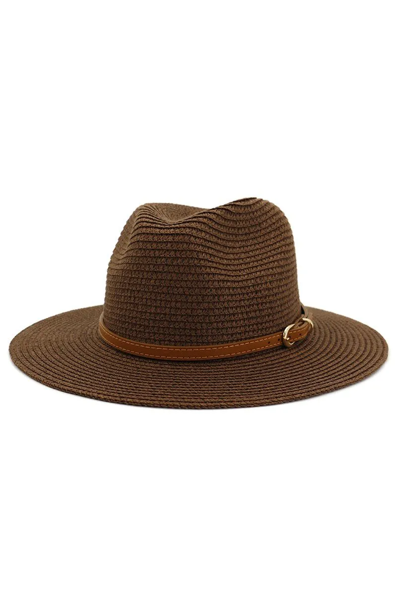 DANDY BELT SUMMER FLOPPY PANAMA HAT