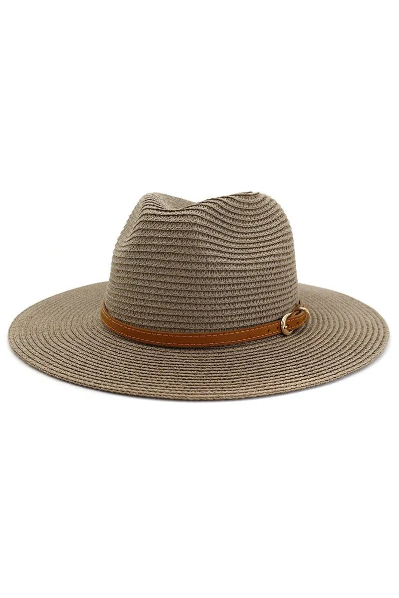 DANDY BELT SUMMER FLOPPY PANAMA HAT