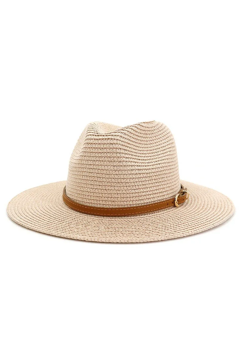 DANDY BELT SUMMER FLOPPY PANAMA HAT