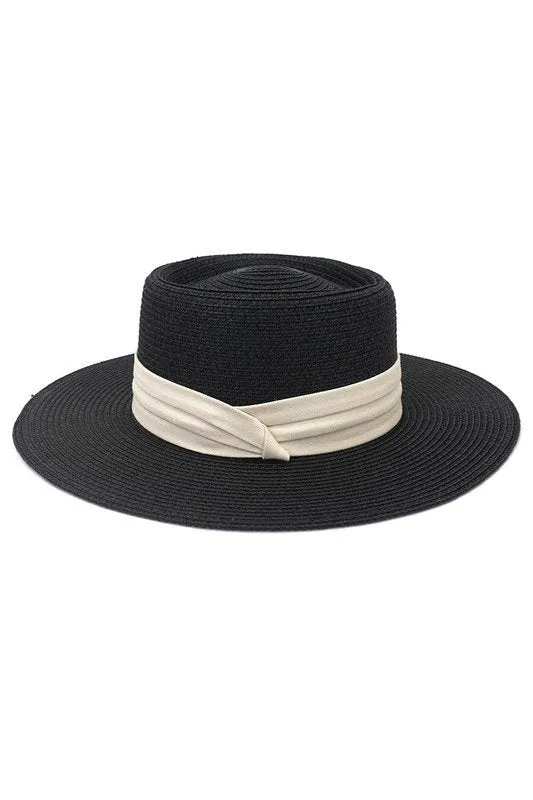 DANDY CLOTH BAND FLOPPY PANAMA HAT