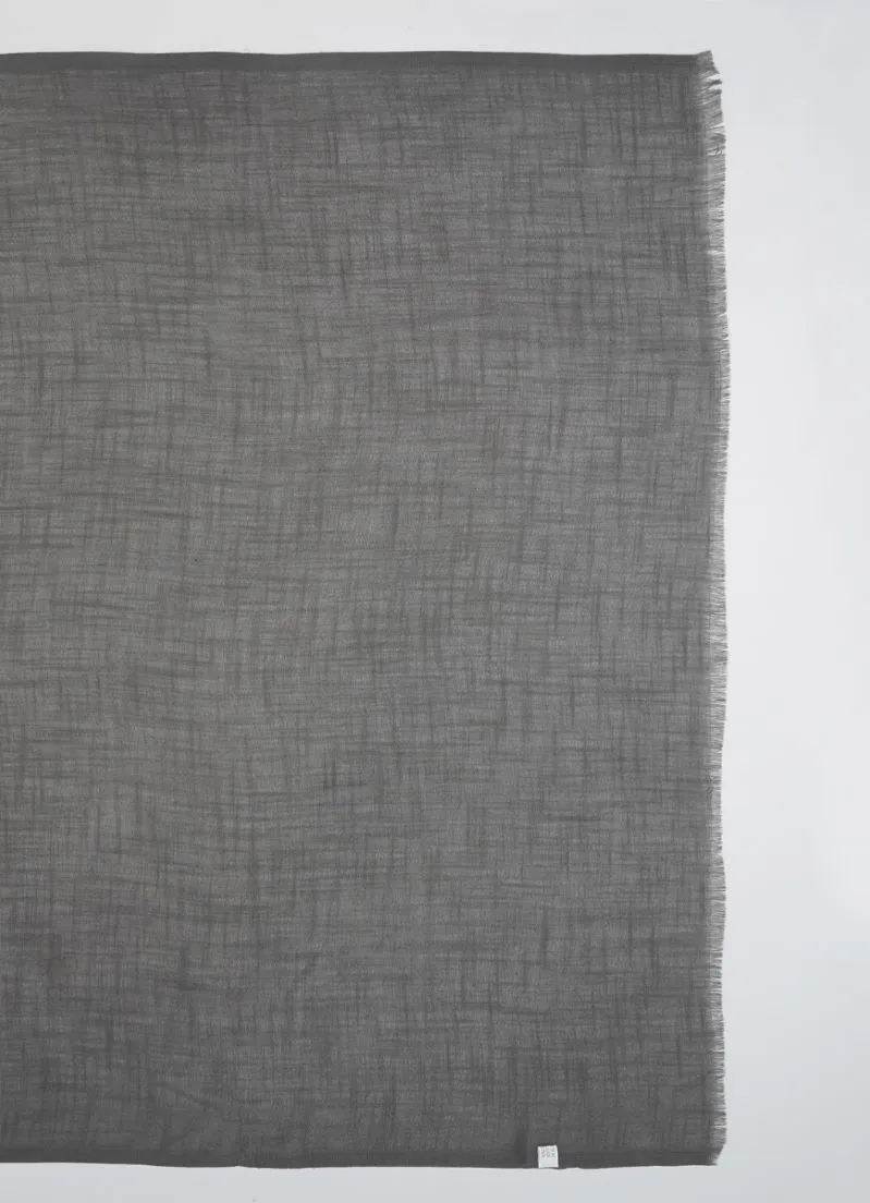 Dark Grey Cotton Soft scarf