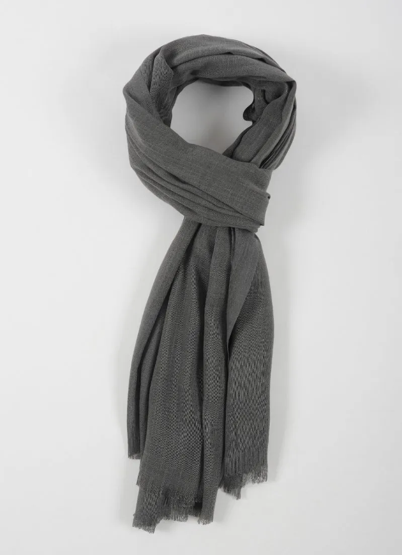 Dark Grey Cotton Soft scarf