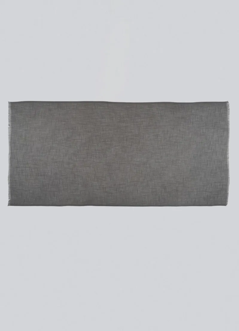 Dark Grey Cotton Soft scarf