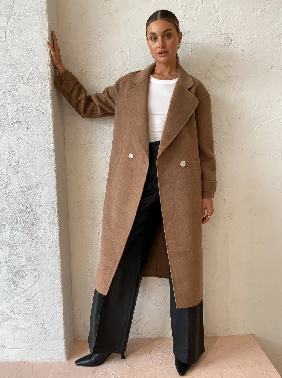 Elka Collective Charlotte Coat in Camel