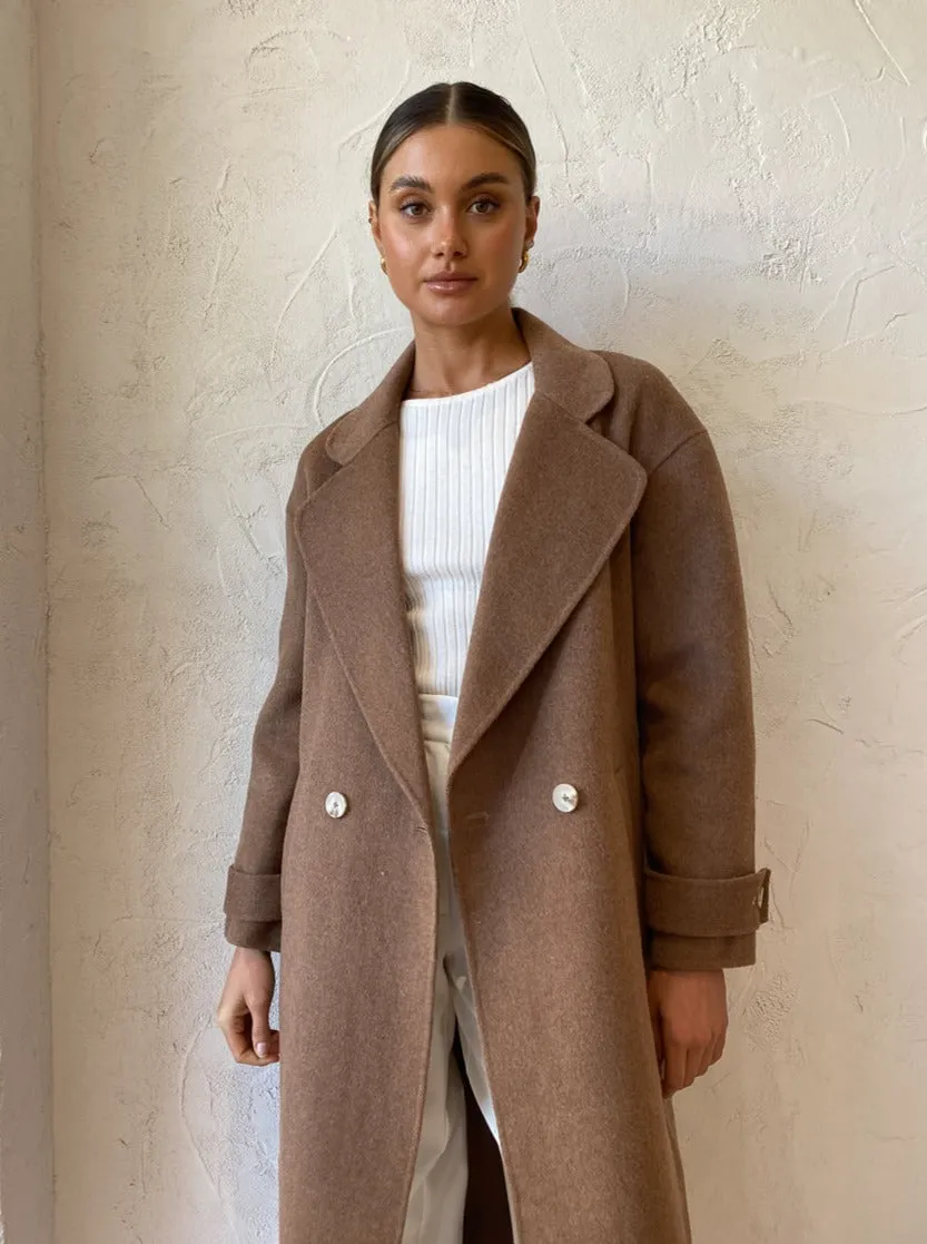 Elka Collective Charlotte Coat in Camel