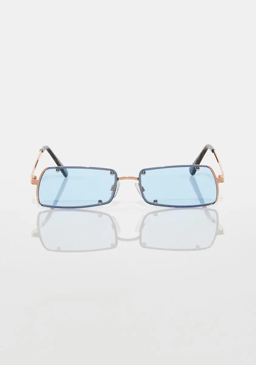 Eyes On You Rectangular Sunglasses