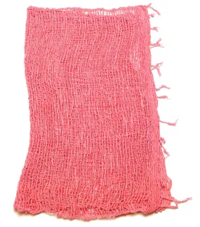 Fair Trade 100% Organic Cotton Scarf Coral Pink