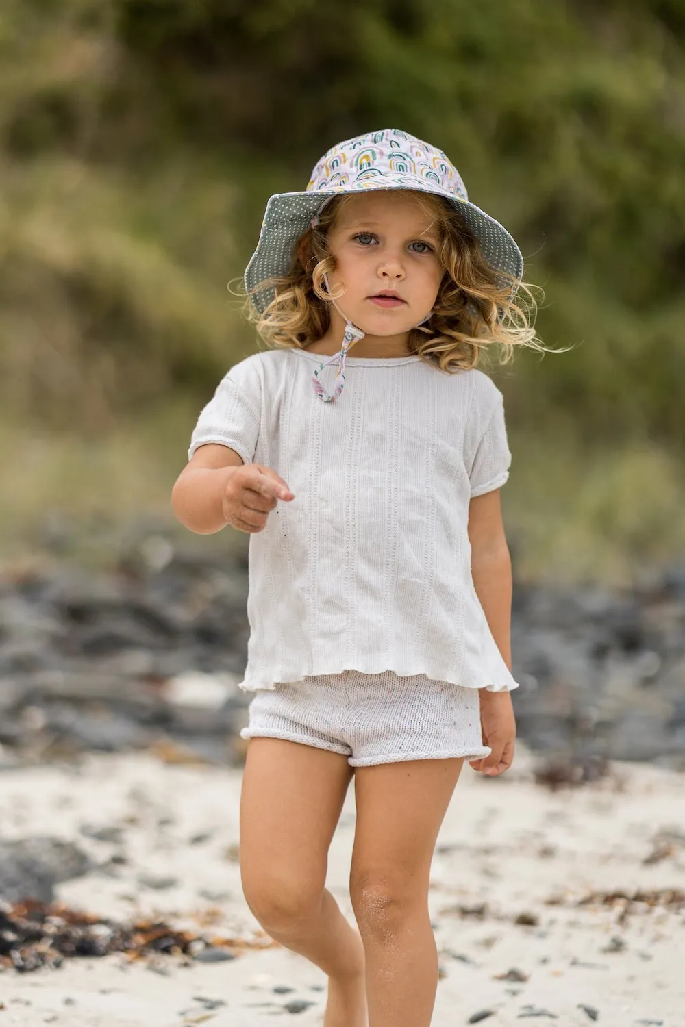 Falling Rainbow Floppy Hat