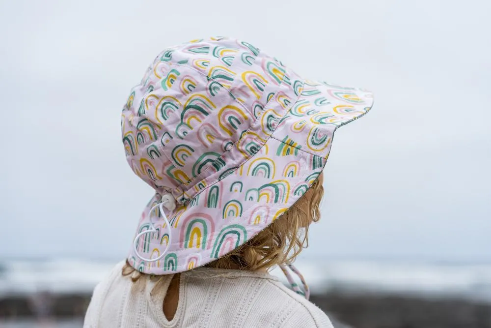 Falling Rainbow Floppy Hat