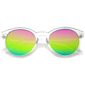 Festival P3 Round Mirrored Flat Lens Sunglasses A404