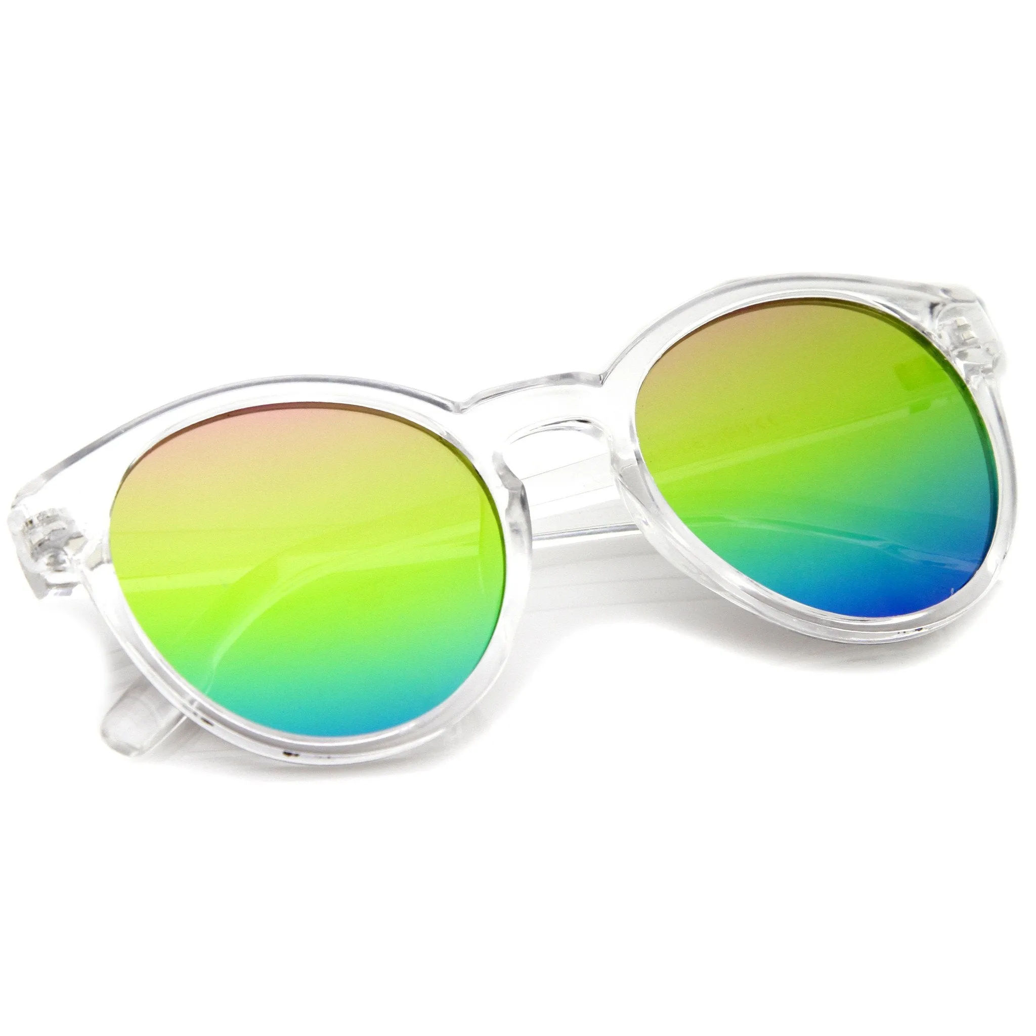 Festival P3 Round Mirrored Flat Lens Sunglasses A404