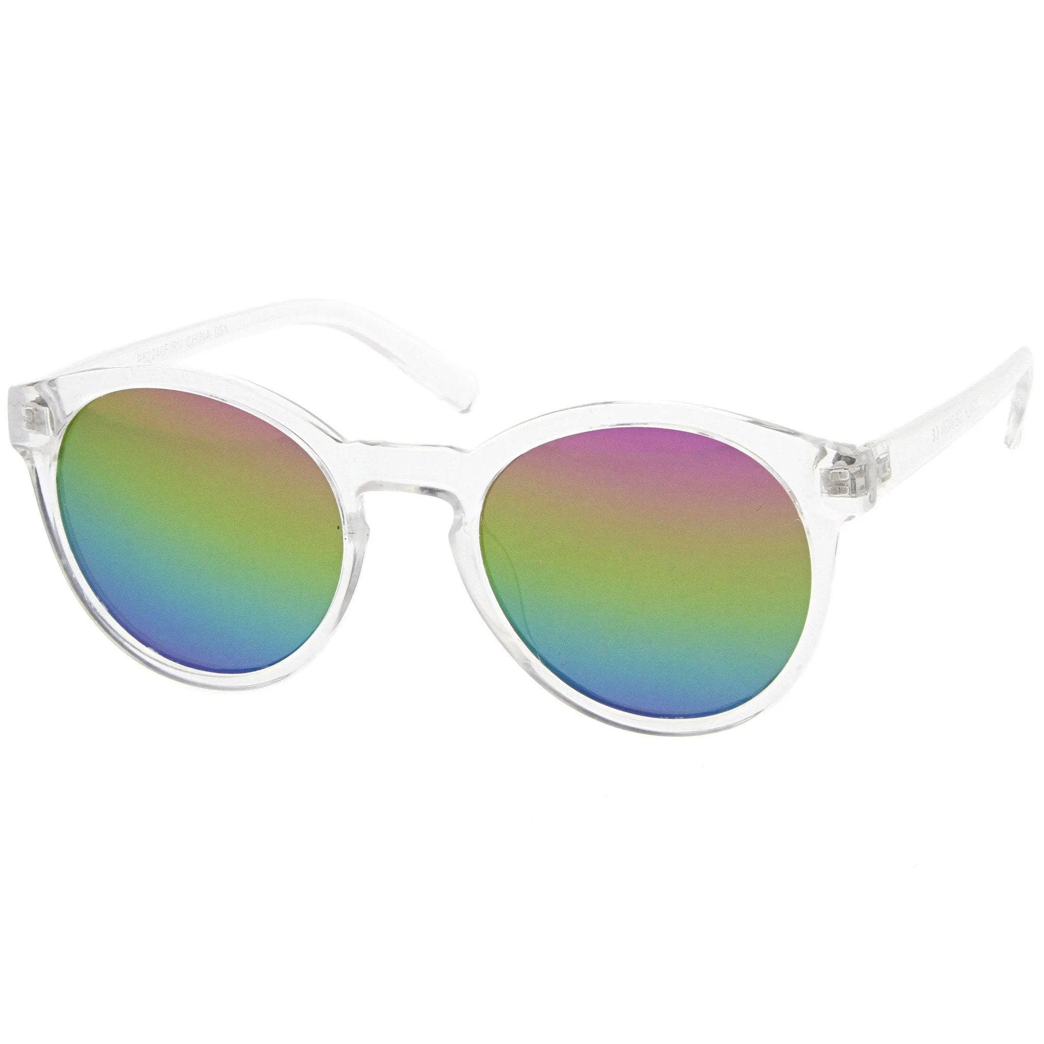 Festival P3 Round Mirrored Flat Lens Sunglasses A404