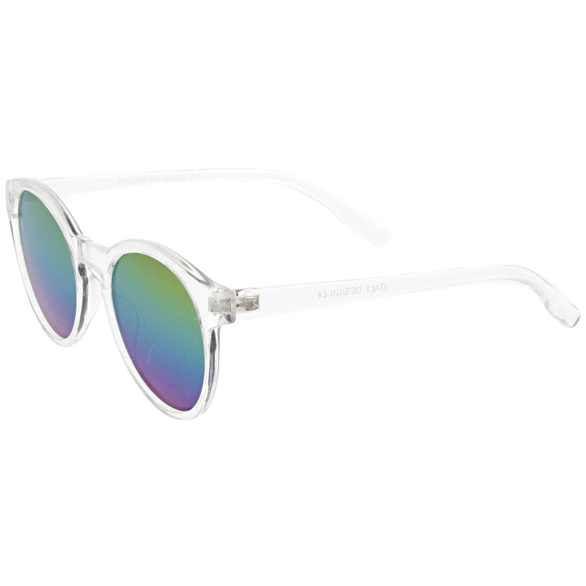 Festival P3 Round Mirrored Flat Lens Sunglasses A404