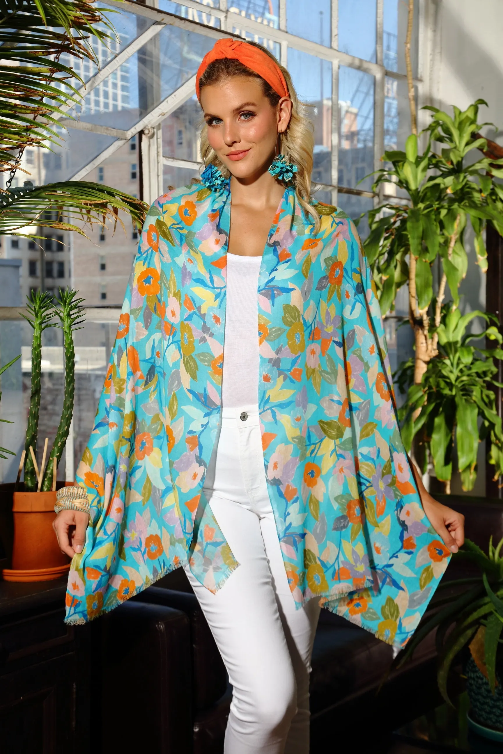 Folksie Floral Cotton Modal Scarf