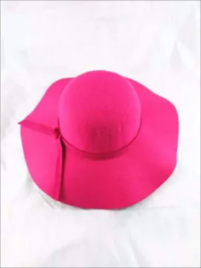 Girls Fuchsia Floppy Hat