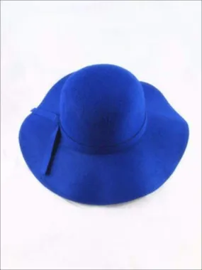 Girls Royal Blue Floppy Hat