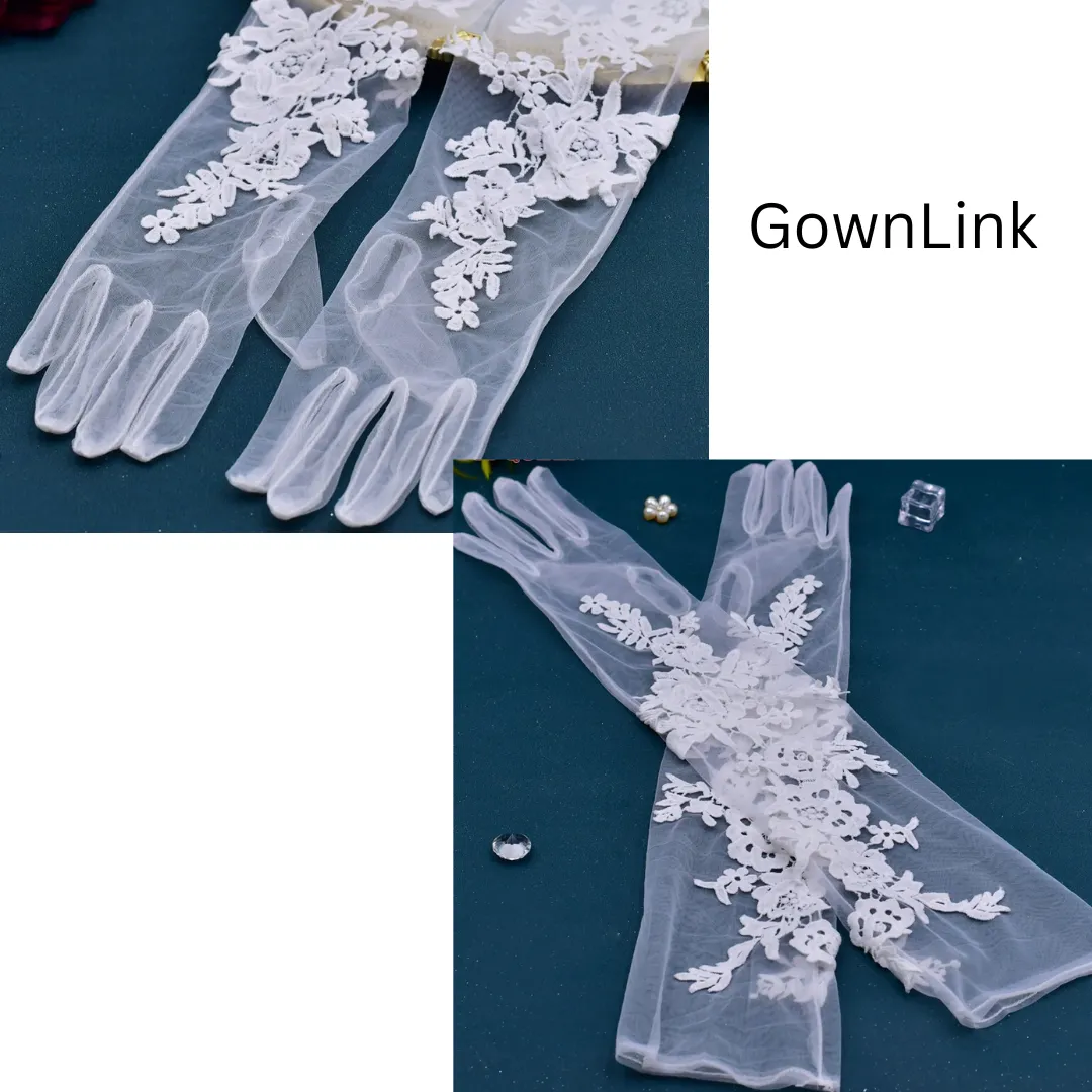 GownLink's Radiant Bridal Gloves for Christian & Catholic Wedding