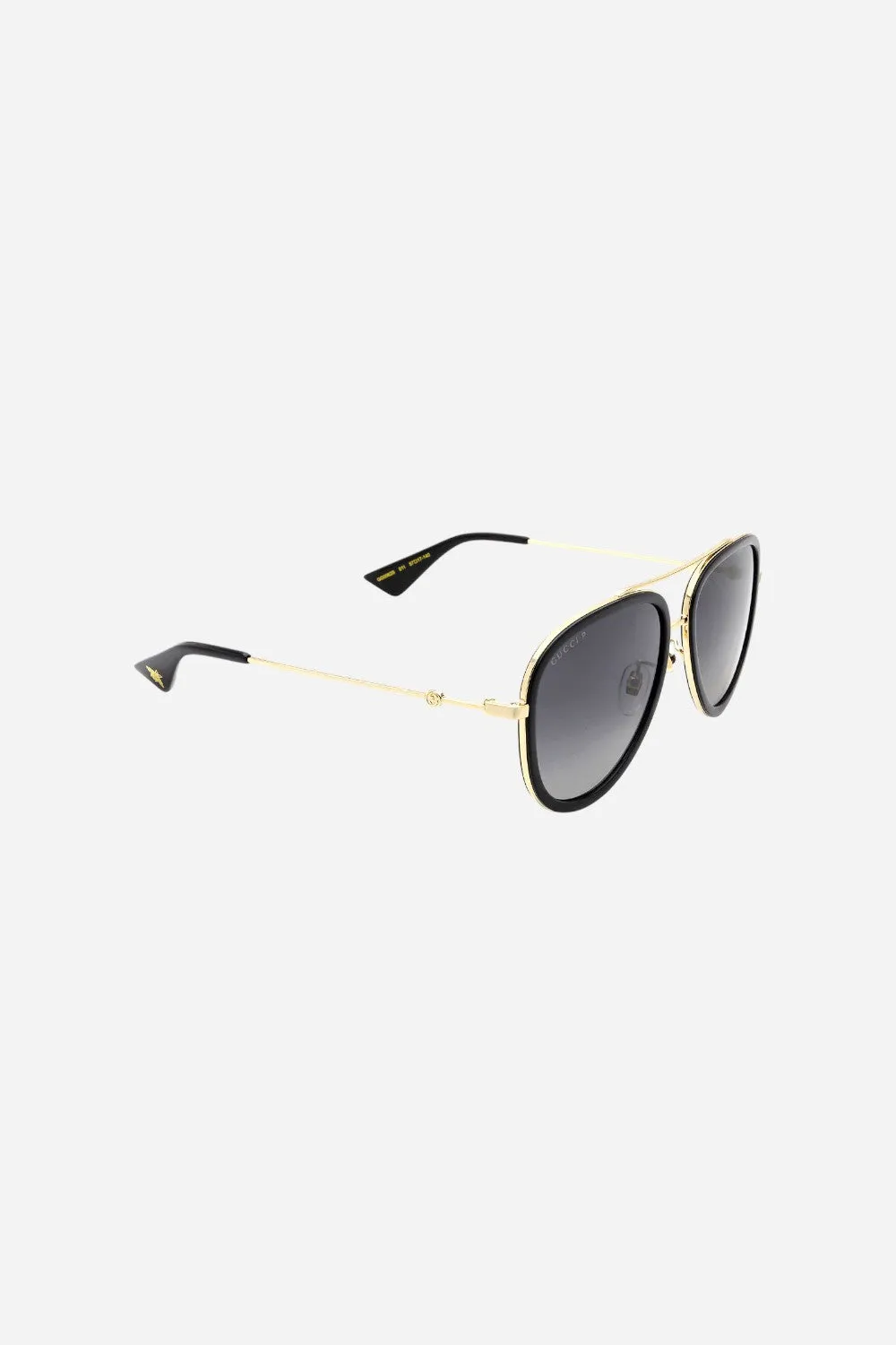 Gucci Gold/Grey Aviators - Gg0062s-011 57