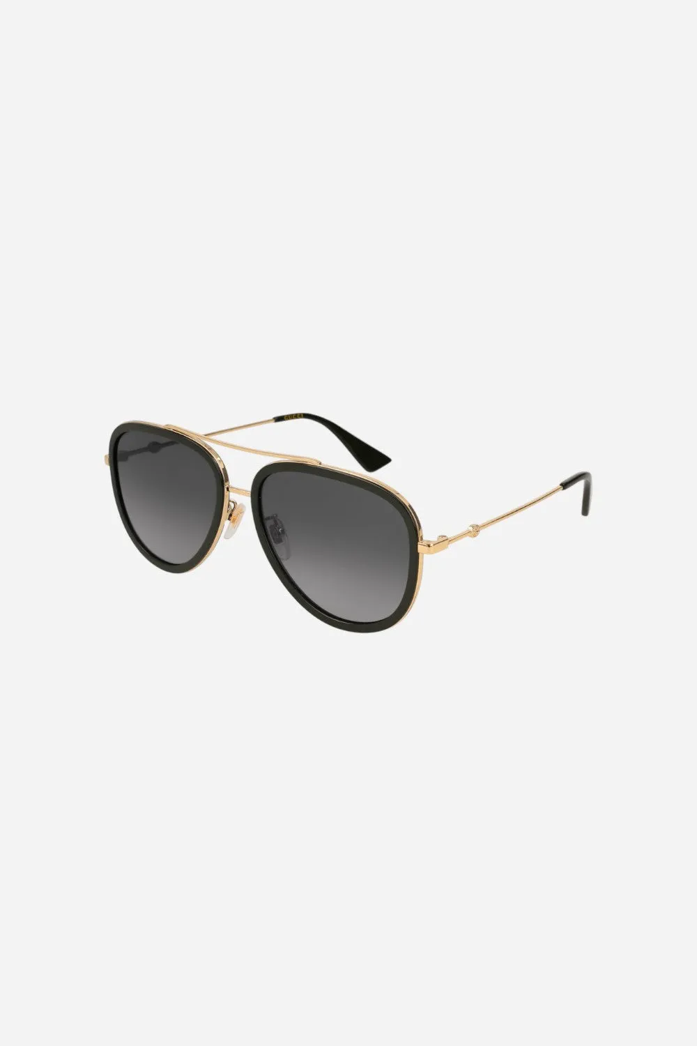 Gucci Gold/Grey Aviators - Gg0062s-011 57