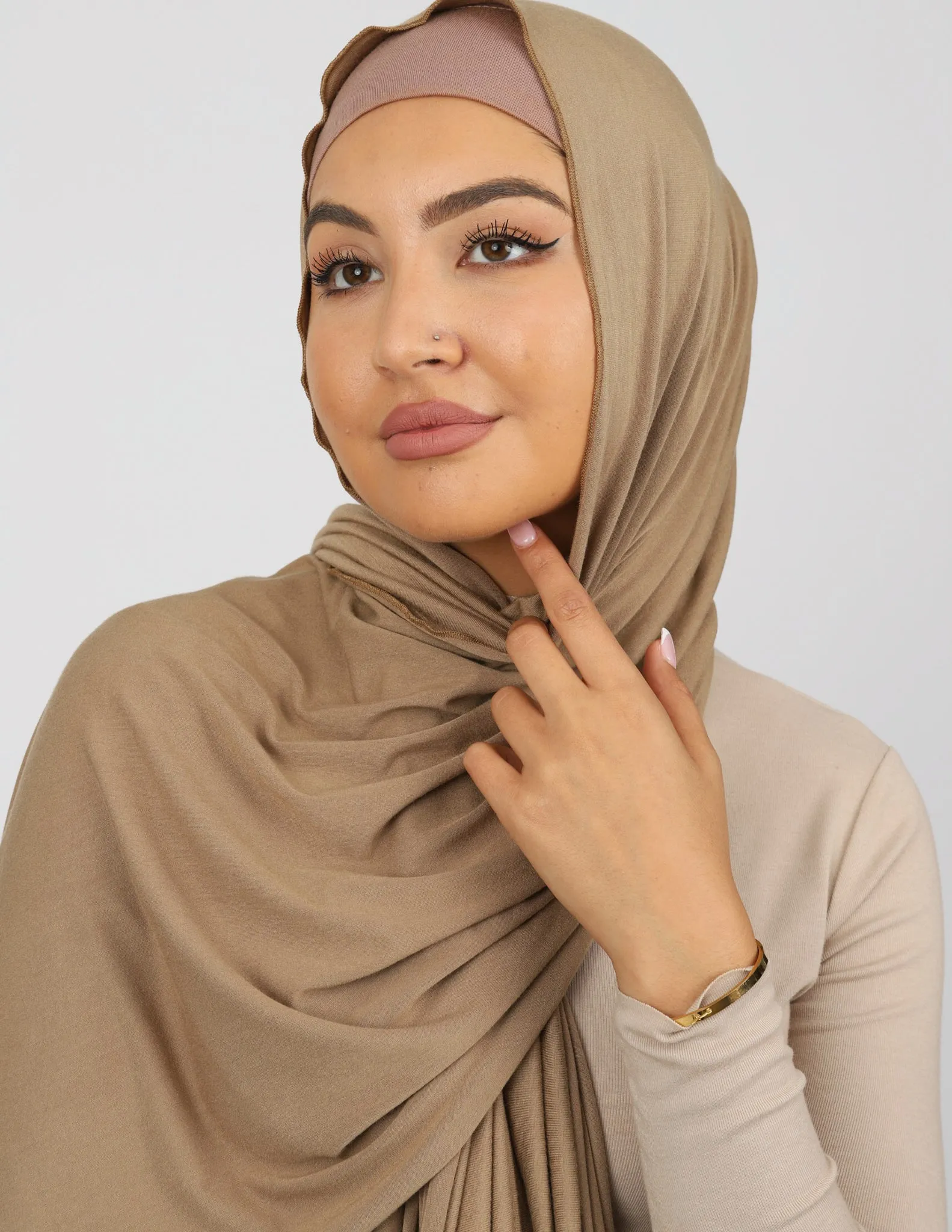 Jersey Scarf - Shades of Brown