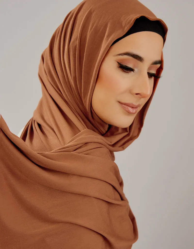 Jersey Scarf - Shades of Brown