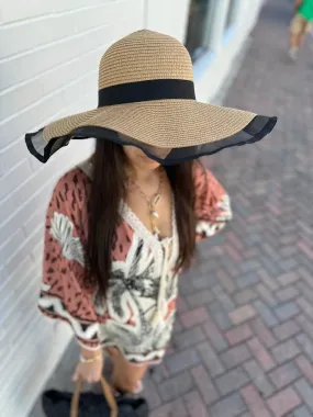 Joan Straw Floppy Hat