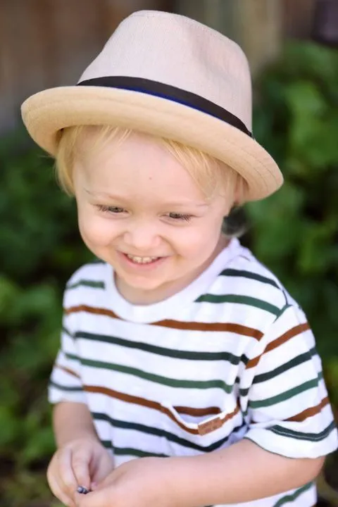 Knuckleheads Tan Fedora with Striped Band