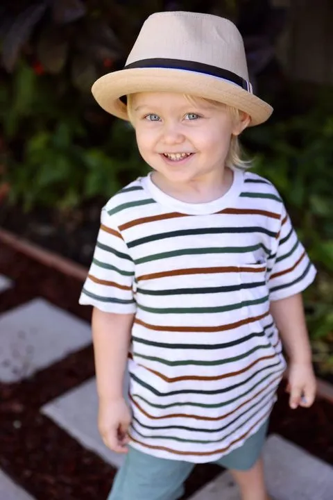 Knuckleheads Tan Fedora with Striped Band