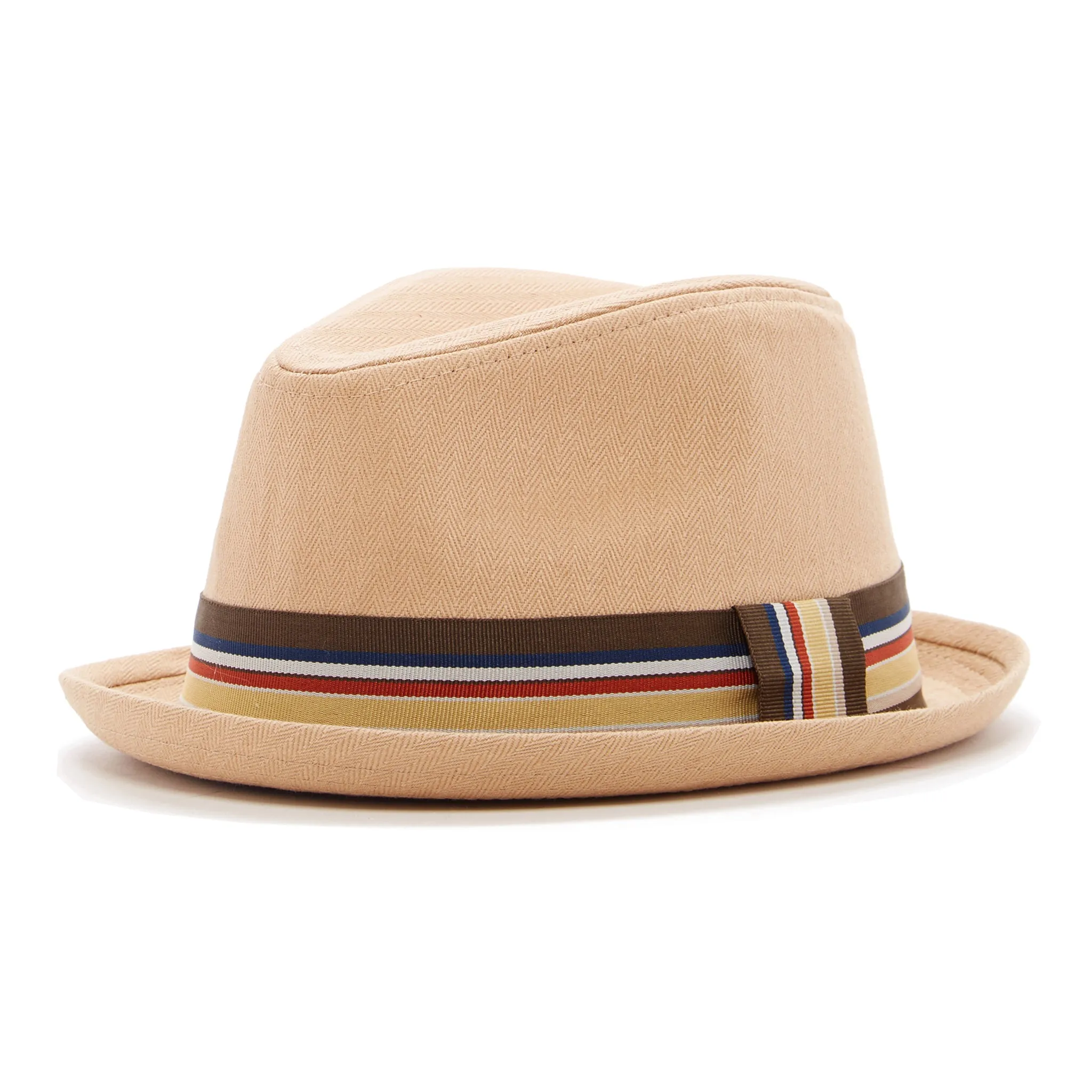 Knuckleheads Tan Fedora with Striped Band