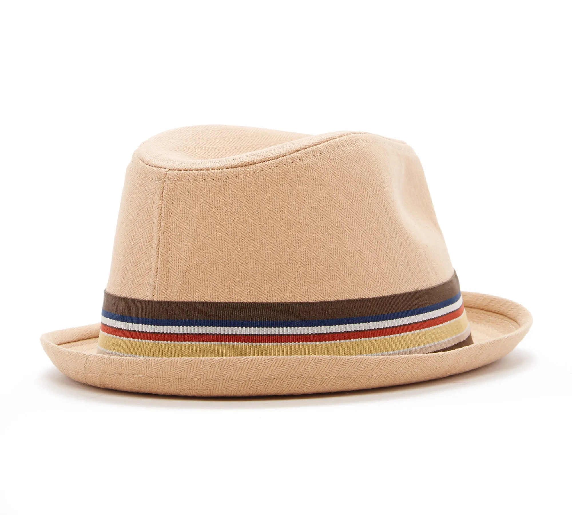 Knuckleheads Tan Fedora with Striped Band