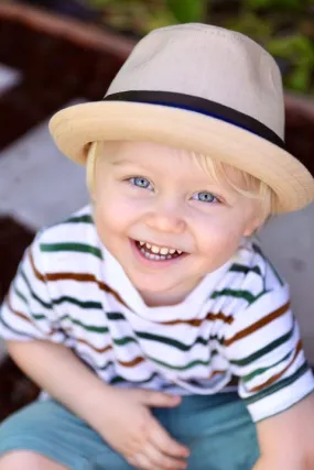 Knuckleheads Tan Fedora with Striped Band